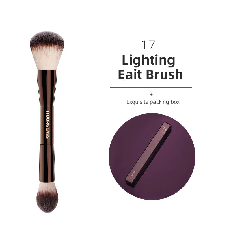 Hourglass Makeup Brushes Powder Foundation Concealer Blusher Bronzer Eye Shadow Eyebrow Eyeliner Sculpting Brush - Fullshopping
