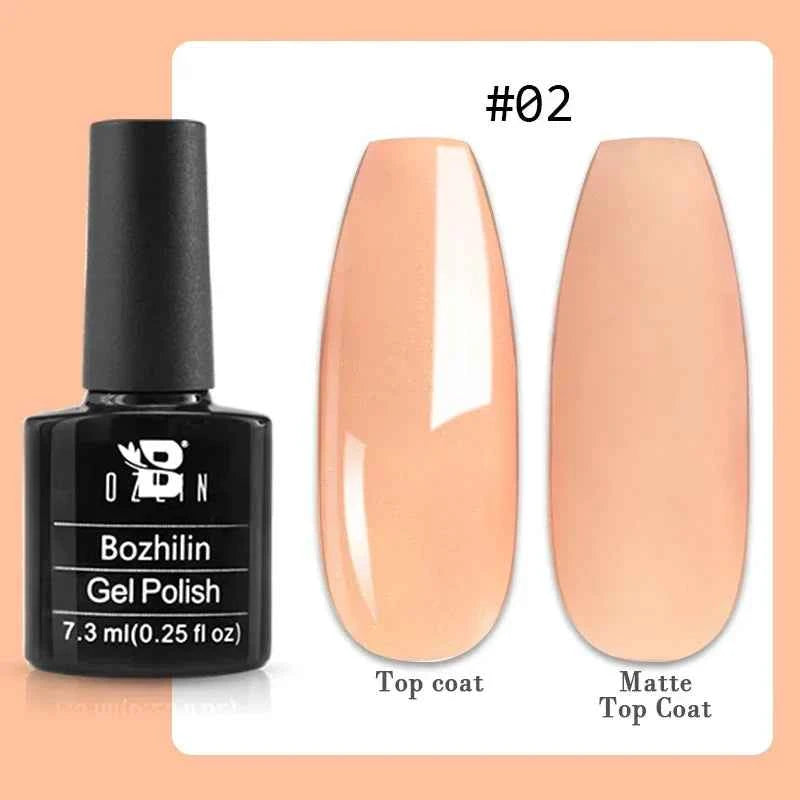 BOZLIN 15ML Super Top Coat  Function Gel No Wipe Matte Top Gel Transparent Soak Off  UV LED Nail Art Manicure Gel Varnish Primer - Fullshopping
