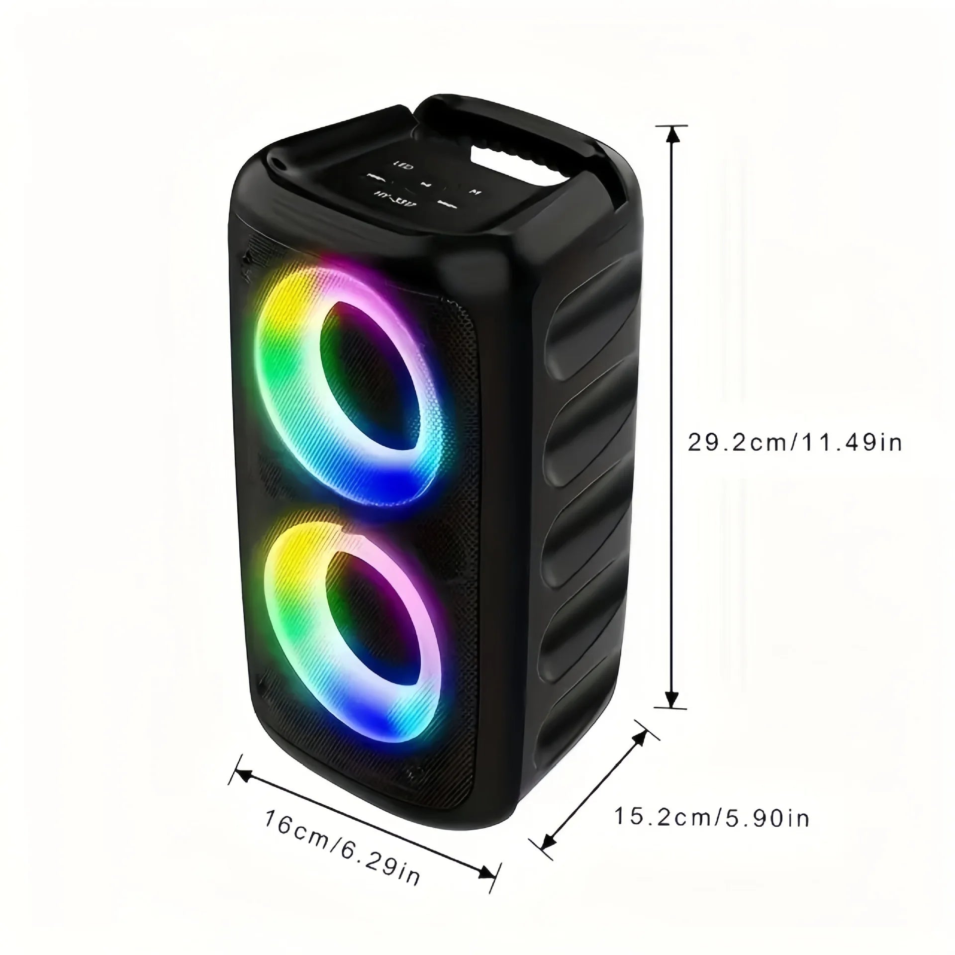 Karaoke Radio FM Bluetooth Speaker Portable Wireless With Microphone Lamp Machine Caixa De Som Sound Box Music Subwoofer LED TWS - Fullshopping