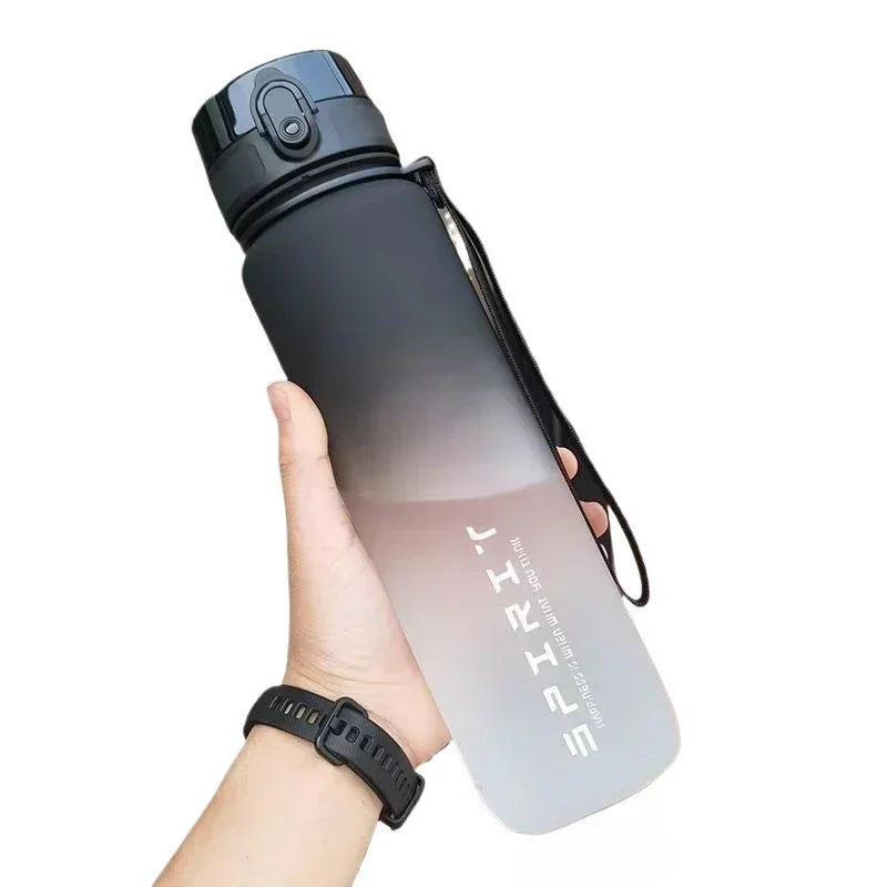 500ML/650ML/1000ML Sports Water Bottle Leak Proof Colorful Plastic Cup Drinking Outdoor Travel Portable Gym Fitness Jugs - Fullshopping