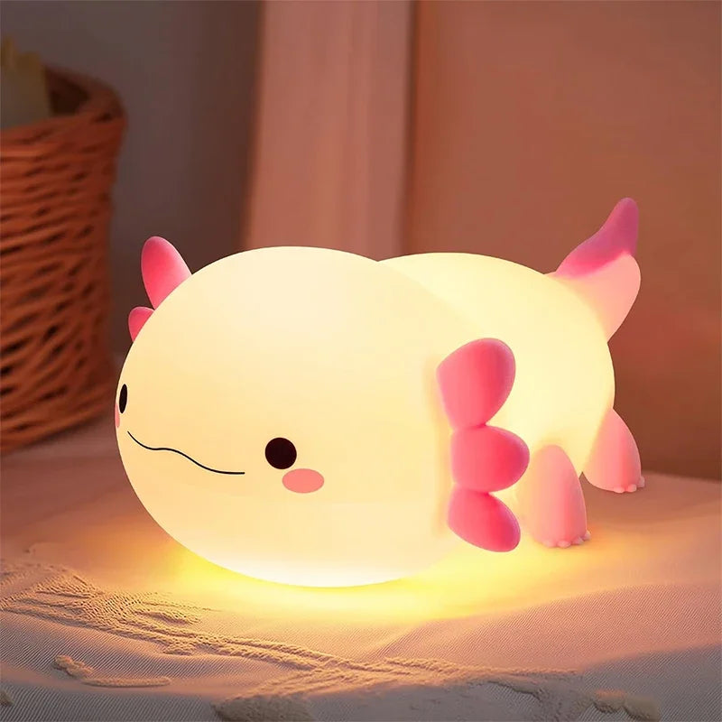 Soft Silicone Night Light - USB Rechargeable Touch Control 3-Level Dimmable Bedside Lamp for Nursery, Kids, Babies & Gift Decor - Fullshopping