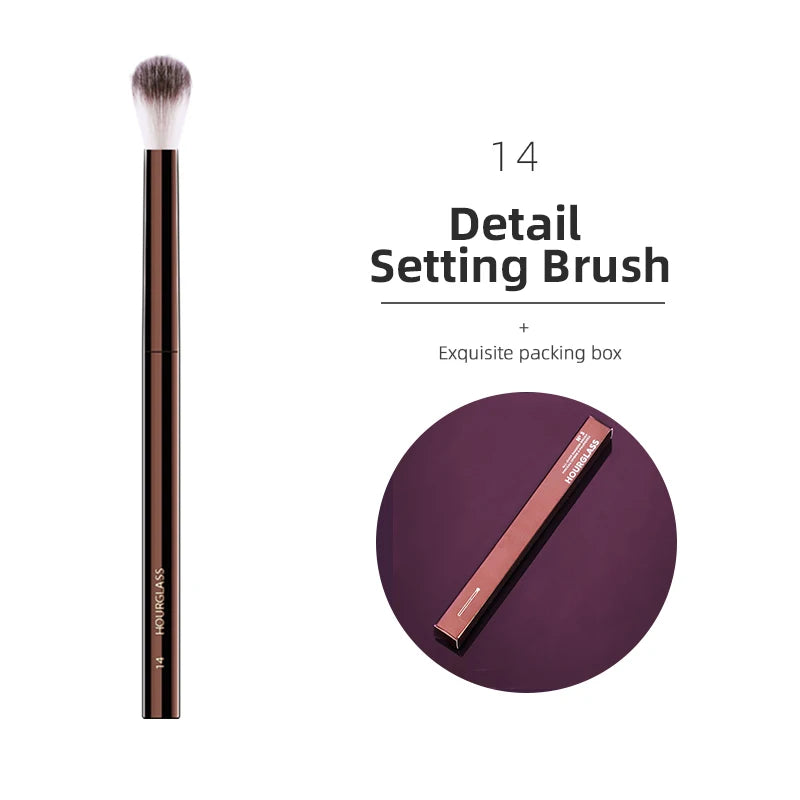 Hourglass Makeup Brushes Powder Foundation Concealer Blusher Bronzer Eye Shadow Eyebrow Eyeliner Sculpting Brush - Fullshopping