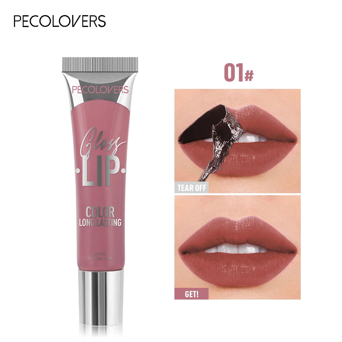 6-color Liquid Peel-off Lip Gloss Waterproof Long-lasting Peel-off Lip Gloss Non-stick Cup Makeup Moisturizing Makeup for Women - Fullshopping
