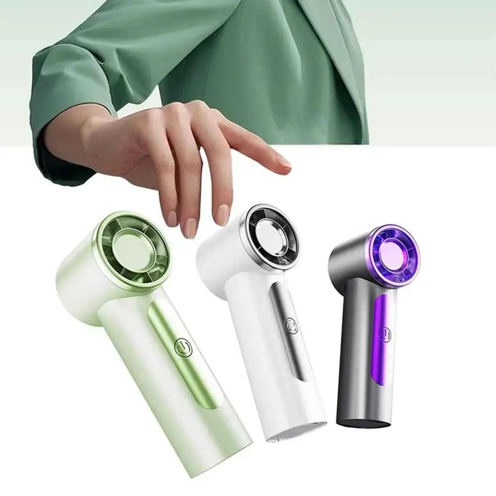 Portable Handheld Fan,4000mAh Rechargeable Turbo Personal Mini Fan,Pocket Design for Concerts, Sports Games, Camping, Travelling