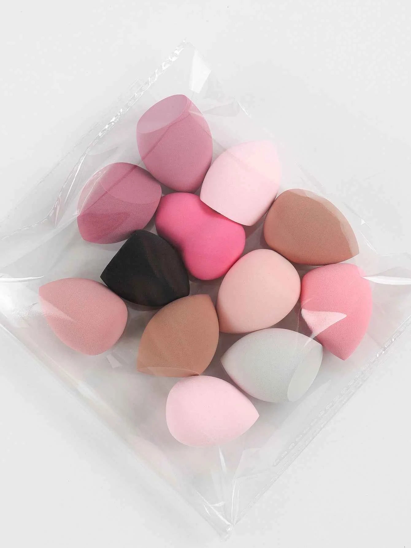 Medium Size Beauty Sponge 6/12/24/36/60 Pieces, Random Color and Shape, Foundation Mixing Beauty Sponge, Liquid, Cream and Powder - Fullshopping