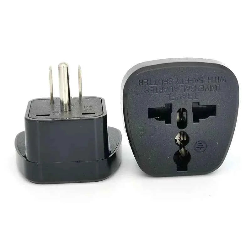 1pcs Universal American AU EU UK Swiss Italy to US travel adapter plug  Japan Canada Thailand Electric Power Convert Plug Type B
