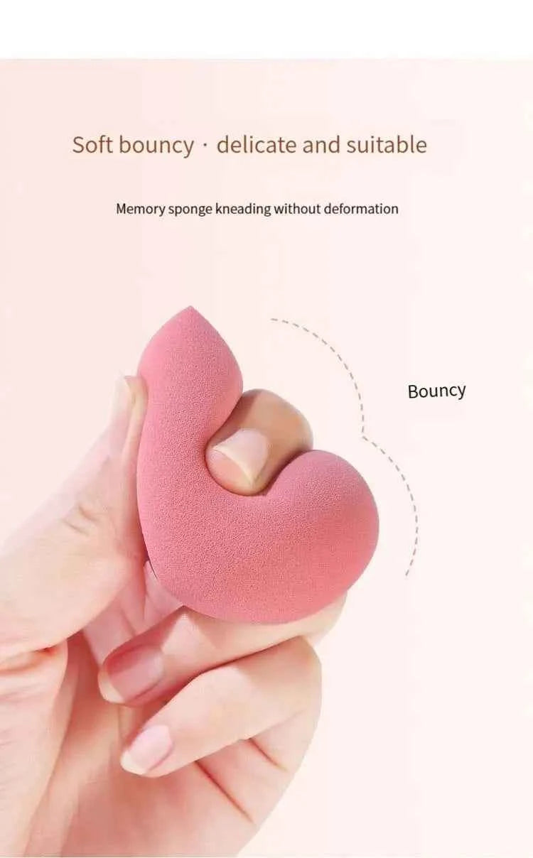 4 Pieces Makeup Sponges Foundation Blending Beauty Sponge Dry & Wet Use for Powder Cream Or Liquid Application