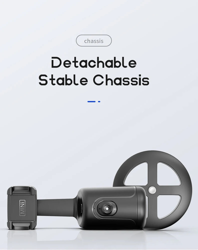 Phone Stabilizer Smart Facial Tracking Detachable Phone Clip with Fill Light Desktop Phone Stand Wireless Selfie Stick Tripod - Fullshopping