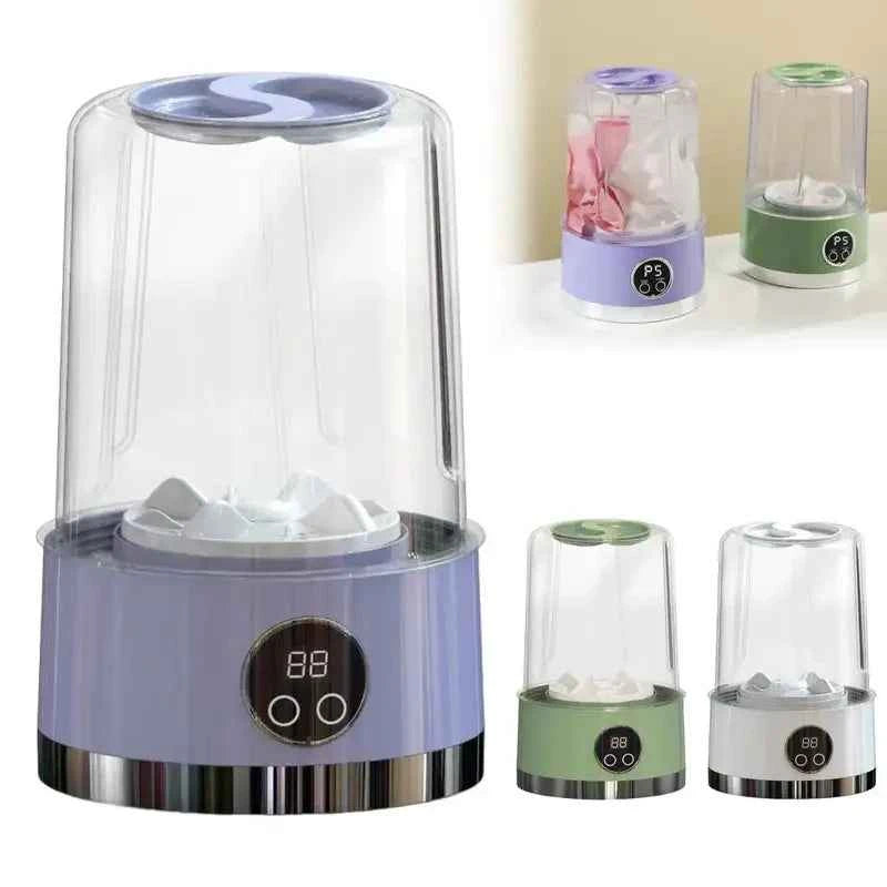Portable Cordless Washing Machine,USB Rechargeable, Mini Washer For /Underwear/Socks/Baby Clothes Home Travel Laundry Bucket - Fullshopping