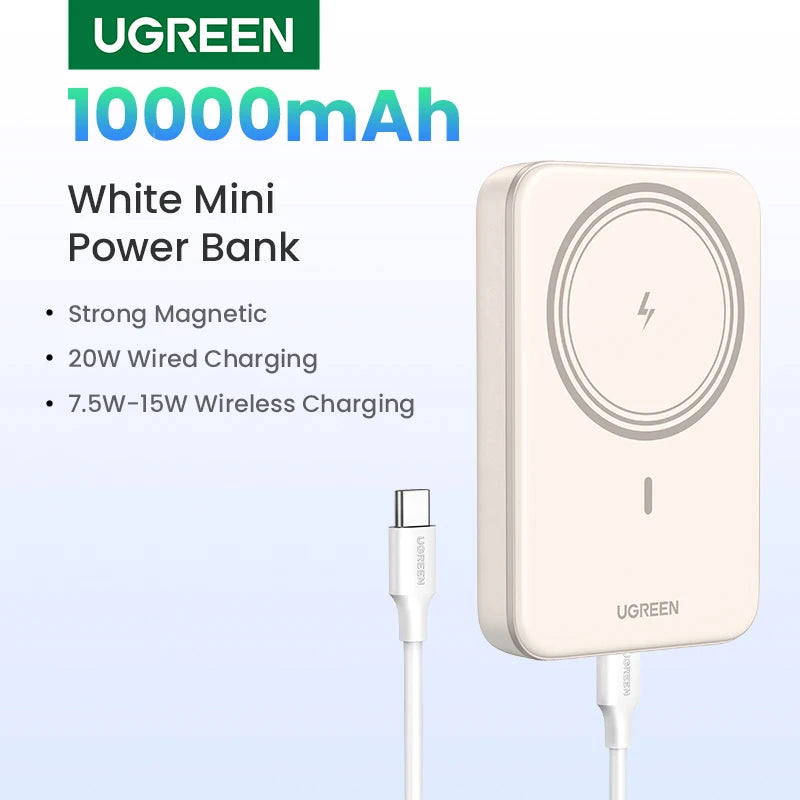 UGREEN PD20W Power Bank Magnetic 10000mAh Portable Wireless Fast Charging PowerBank for Magsafe for iPhone 17 15 Pro Max 16 Pro - Fullshopping