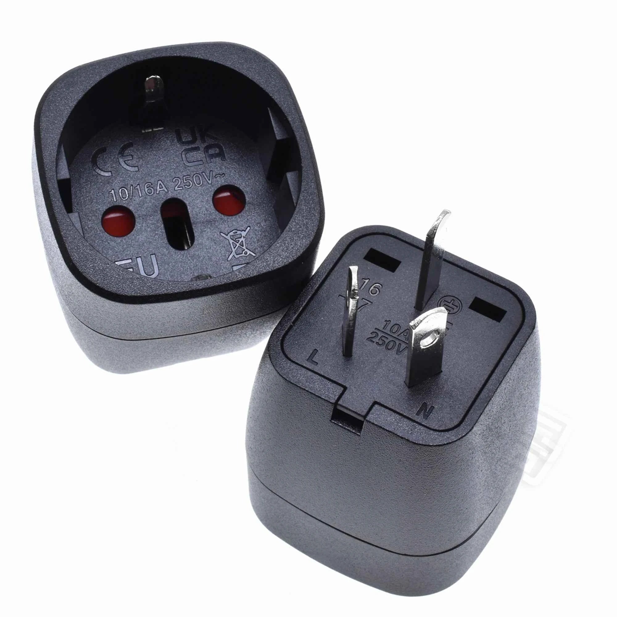 Universal Australian/China/New Zealand Travel Adapter,IEC Type I Plug US/EU/UK/Swiss/Italy/Japan To AU 3 Pin Power Converter 10A