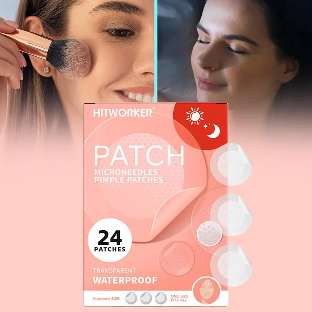 Microneedle Acne Patch Acne Removal Waterproof Smooth Concealer Invisible Breathable Patch Acne Cover Patches Gentle Makeup Tool