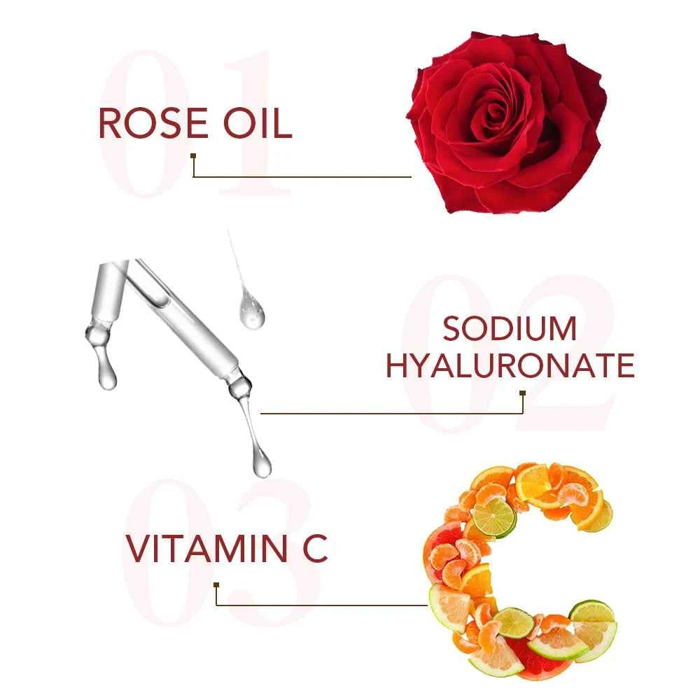 AILKE Rosewater Face Toner, With Vitamin C, Brightening, Cleaning Pores, Moisturizing, Oil Control, Facial Care Comestics - Fullshopping