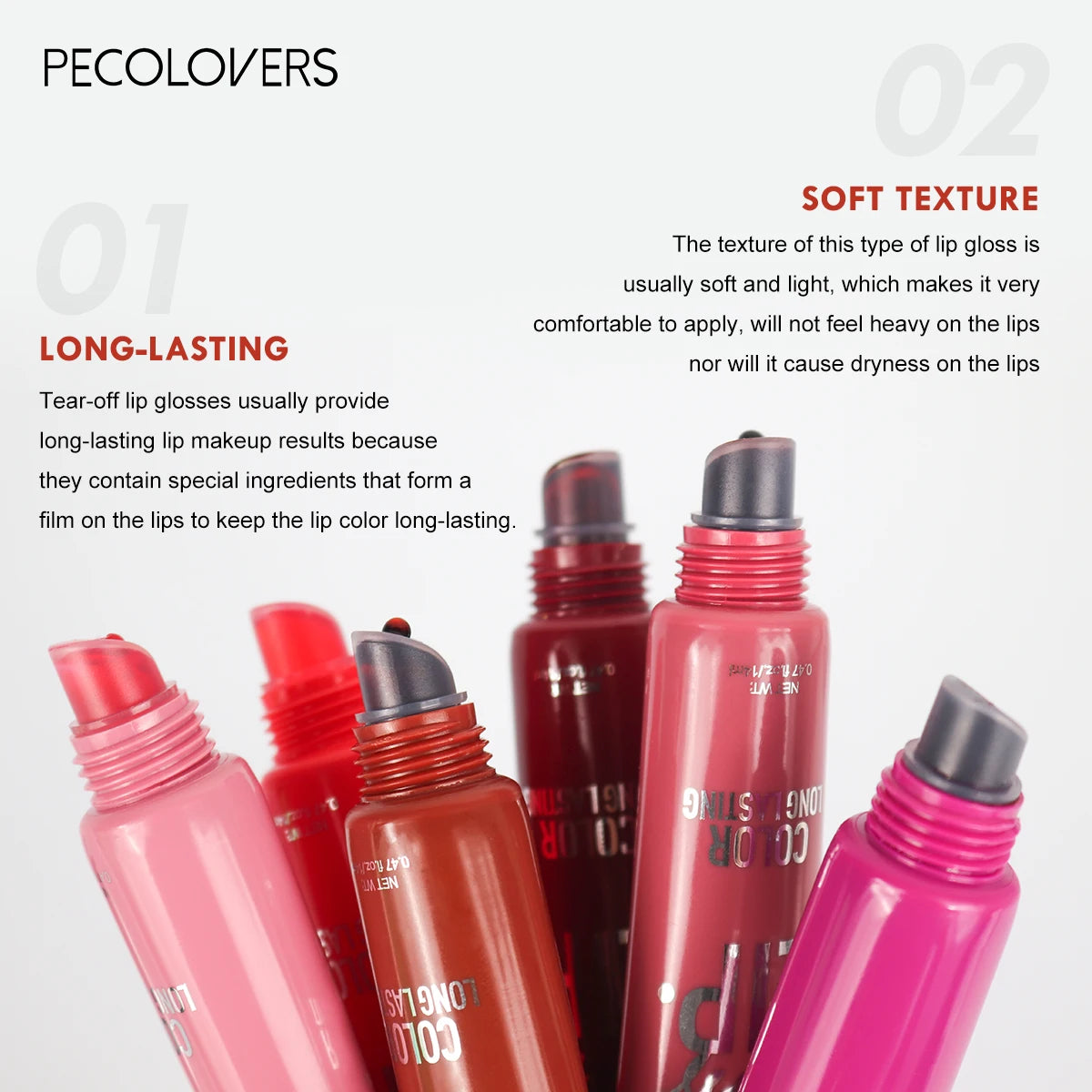 6-color Liquid Peel-off Lip Gloss Waterproof Long-lasting Peel-off Lip Gloss Non-stick Cup Makeup Moisturizing Makeup for Women - Fullshopping