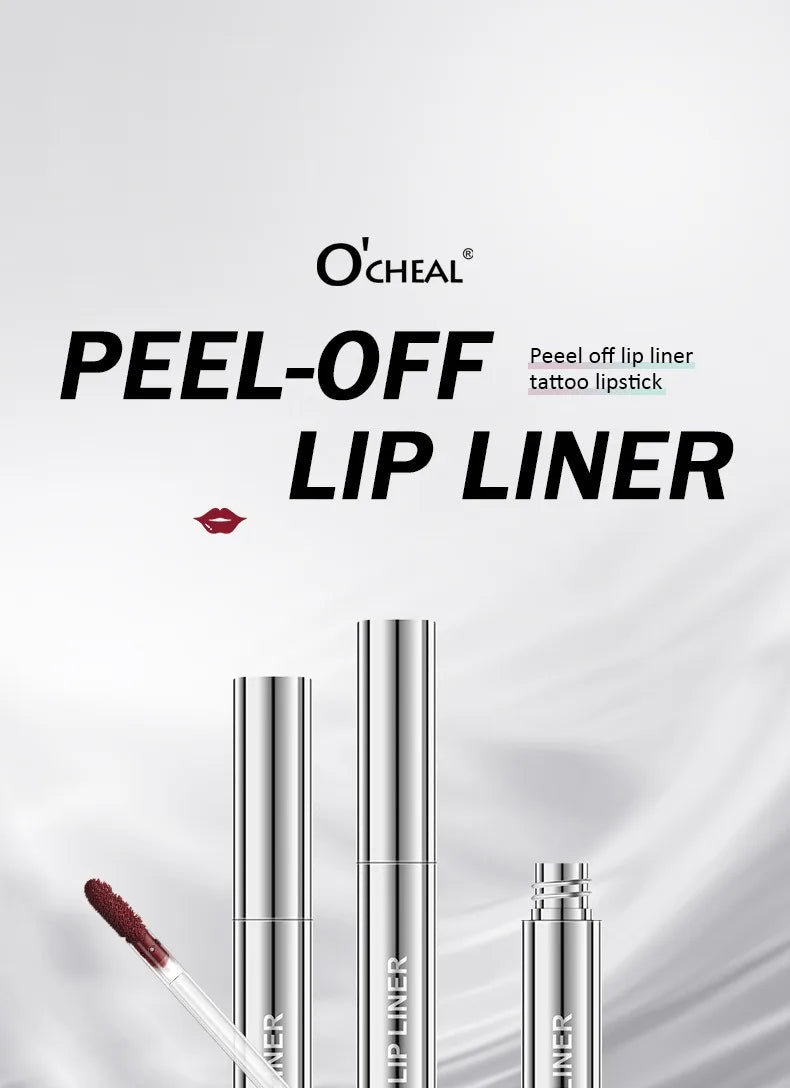 Peel Off Lip Liner Stain Kit - Long-Lasting Waterproof Matte Lip Tint Set for Women, Trend Colors, Easy to Use - Fullshopping