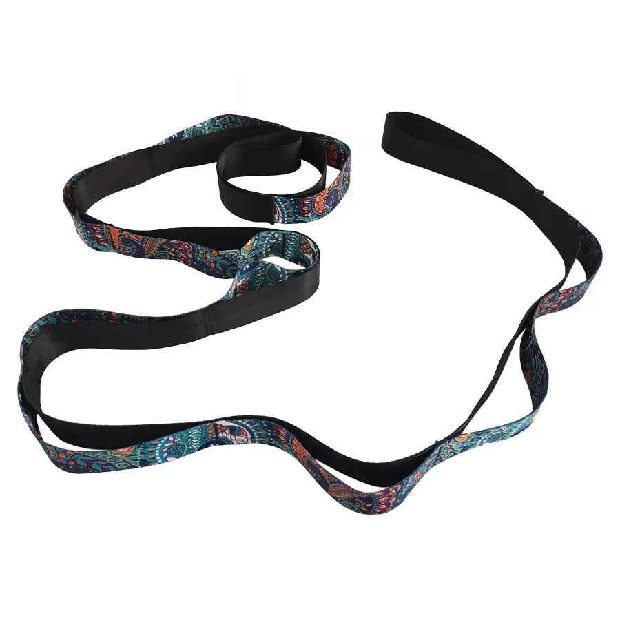 Stretching Strap Yoga Strap with Loops, Stretch Straps for Physical Therapy, Non-Elastic Exercise Strap for Pilates, Dance,Sport - Fullshopping