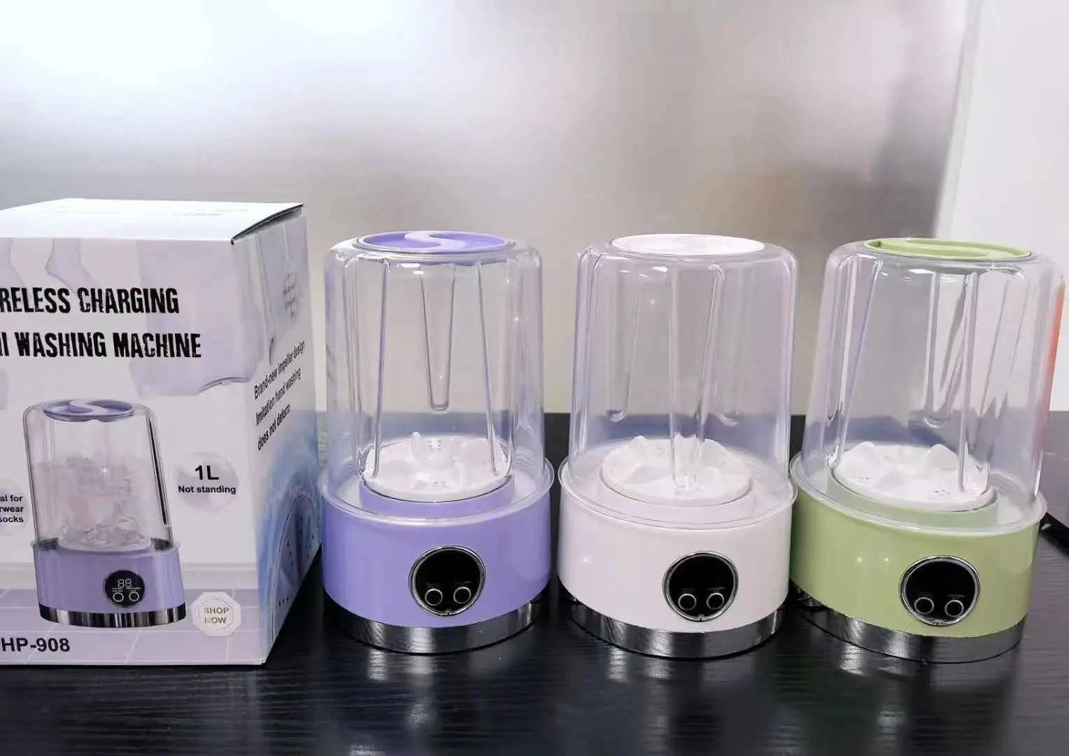 New portable washing machine for washing underwear, underwear, socks, mini charging, fully wireless automatic washing machine - Fullshopping