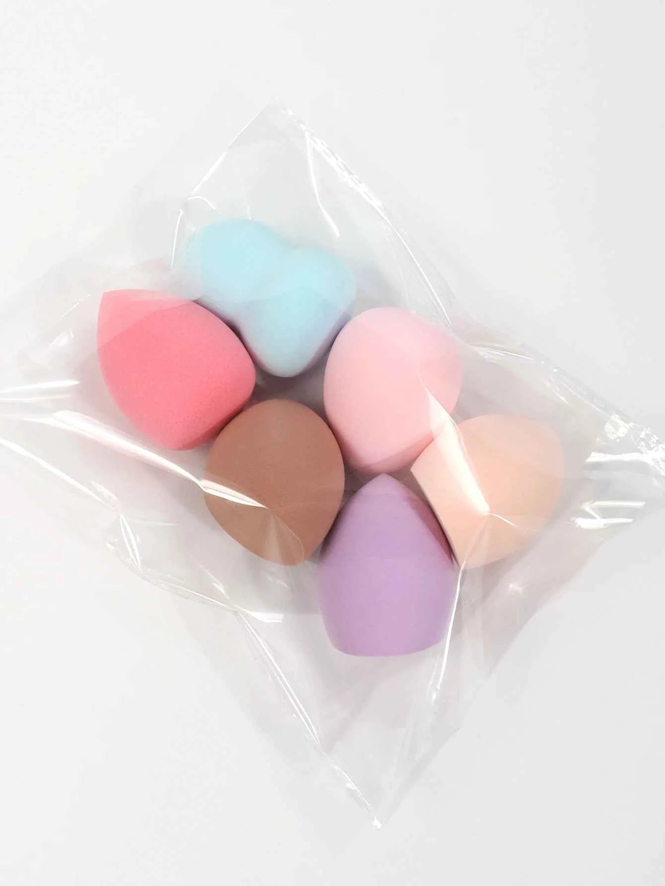 Medium Size Beauty Sponge 6/12/24/36/60 Pieces, Random Color and Shape, Foundation Mixing Beauty Sponge, Liquid, Cream and Powder - Fullshopping