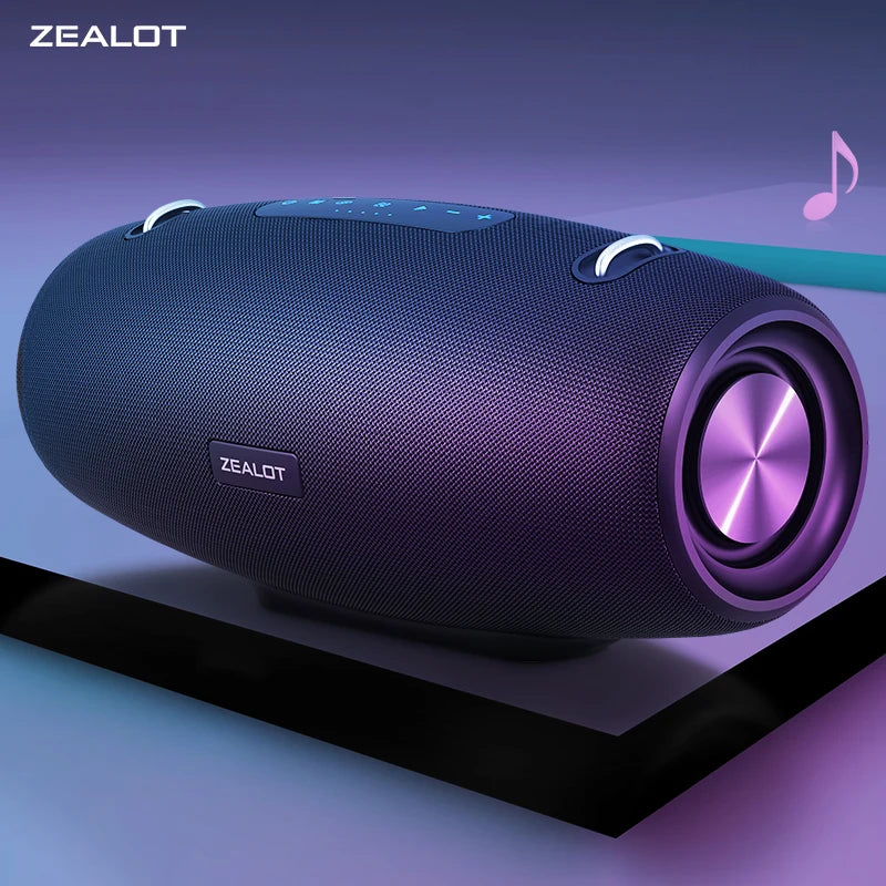 ZEALOT-S67 60W Portable Bluetooth Speaker Outdoor Party Speaker Big Loud Speaker Excellent Bass Performace 3D Speaker - Fullshopping