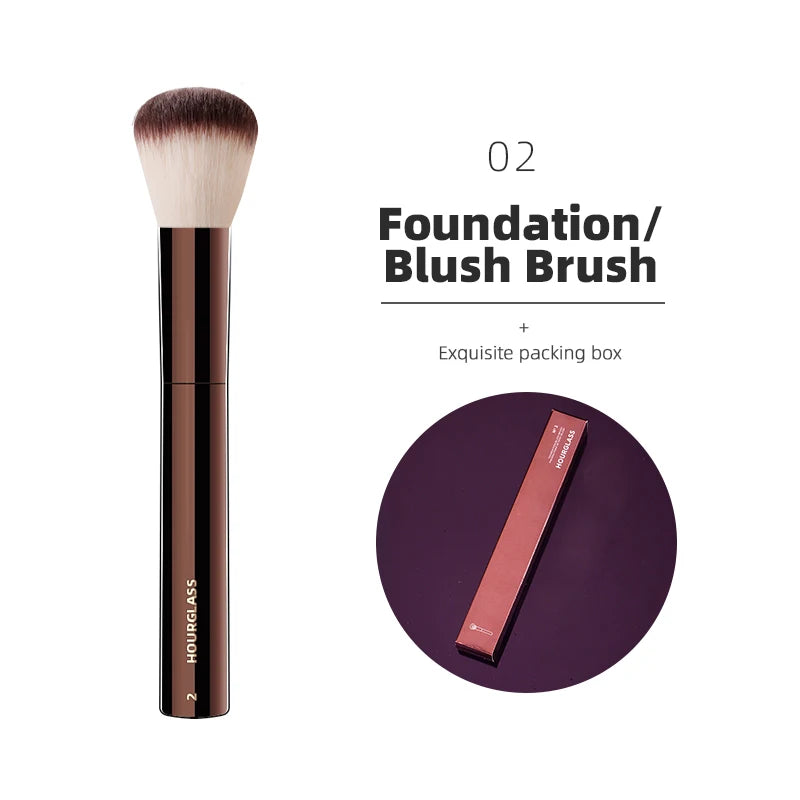 Hourglass Makeup Brushes Powder Foundation Concealer Blusher Bronzer Eye Shadow Eyebrow Eyeliner Sculpting Brush - Fullshopping