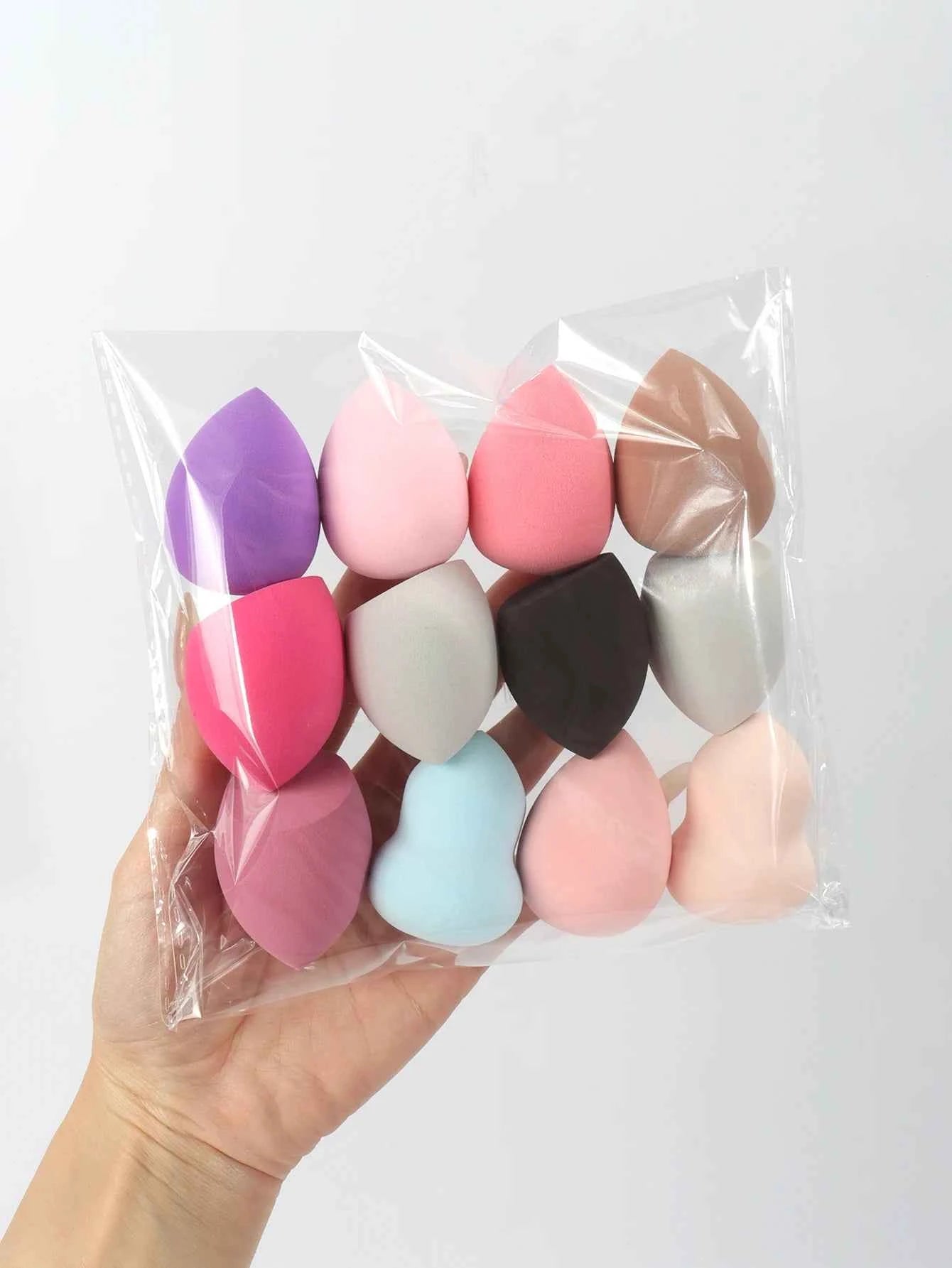 Medium Size Beauty Sponge 6/12/24/36/60 Pieces, Random Color and Shape, Foundation Mixing Beauty Sponge, Liquid, Cream and Powder - Fullshopping