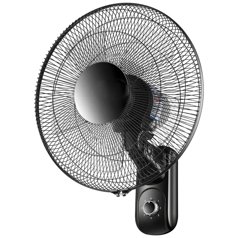 Household Wall-Mounted Electric Fan 220V/60W 16-Inch Living Room Kitchen Fan With 3 Speed Adjustable Smart Version/Mechanical - Fullshopping