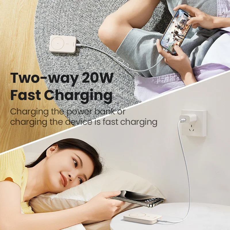 UGREEN PD20W Power Bank Magnetic 10000mAh Portable Wireless Fast Charging PowerBank for Magsafe for iPhone 17 15 Pro Max 16 Pro - Fullshopping