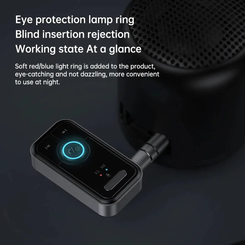 Bluetooth 5.3 Transmitter Receiver Adapter Wireless Audio For Car Music Headphone Speaker 3.5mm Jack AUX Wireless Audio Adapter - Fullshopping