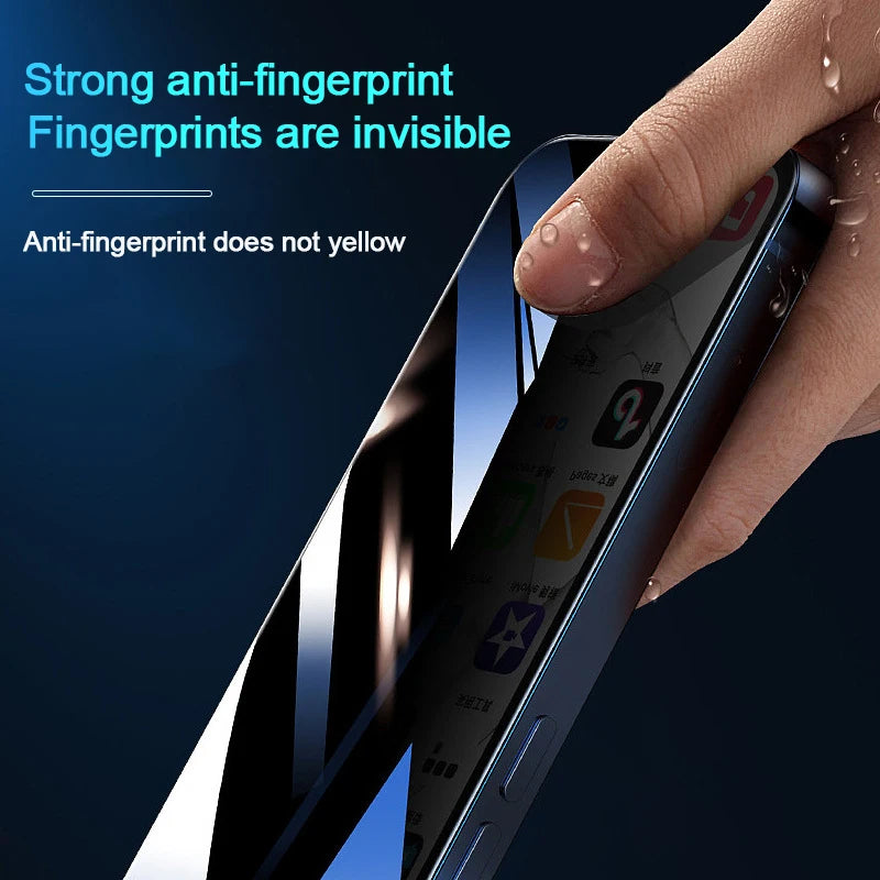 1-4Pcs Anti-spy Tempered Glass for IPhone 15 14 13 12 11Pro Max Full Cover Privacy Screen Protector For iPhone X XS Max XR Glass - Fullshopping