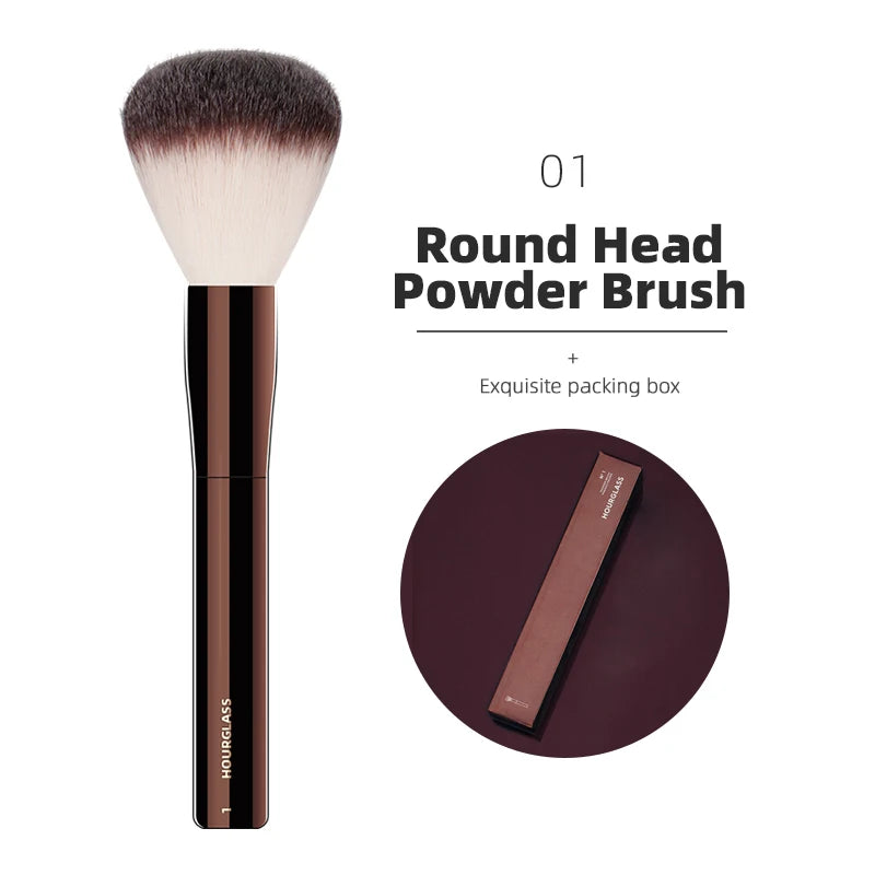 Hourglass Makeup Brushes Powder Foundation Concealer Blusher Bronzer Eye Shadow Eyebrow Eyeliner Sculpting Brush - Fullshopping