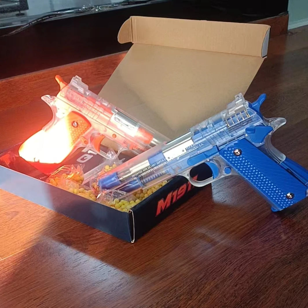 2025 Children M1911 Empty Chamber Hanging Machine Gun Toy Gun Quick Disassembly Manual Boy BB Bullet Children Lower Magazine - Fullshopping