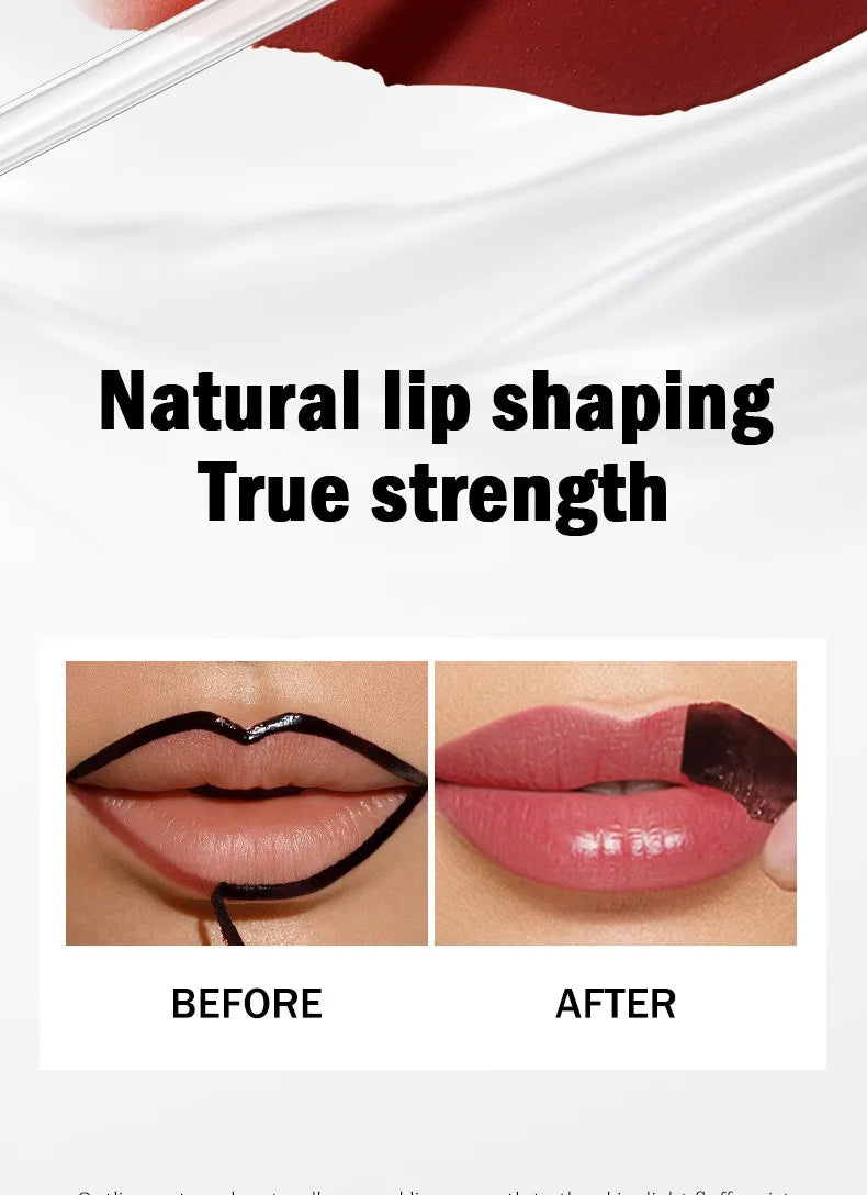 Peel Off Lip Liner Stain Kit - Long-Lasting Waterproof Matte Lip Tint Set for Women, Trend Colors, Easy to Use - Fullshopping