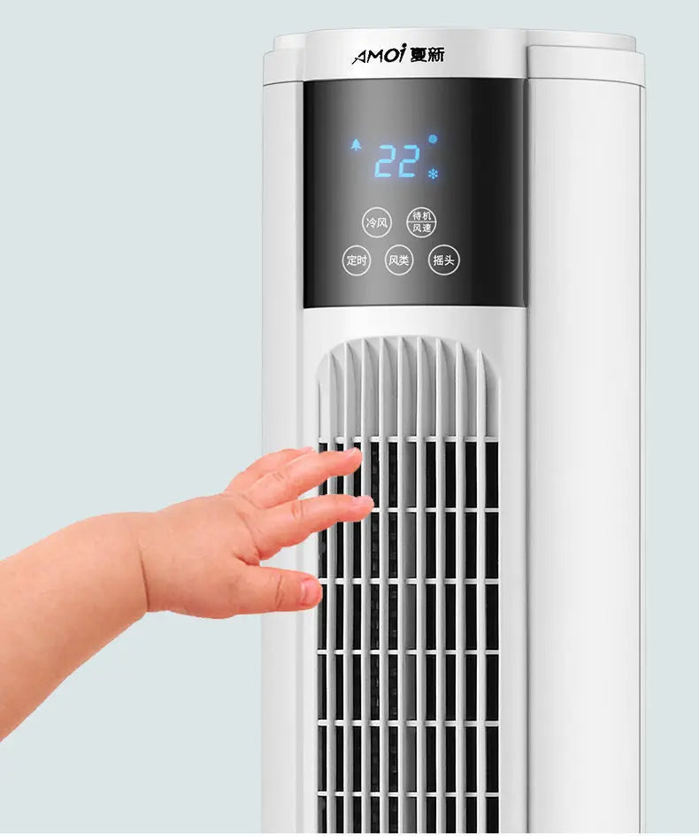 Air Conditioning Fan Humidification Chiller Household Water Cooling Fan Mobile Air Conditioner Vertical Mute