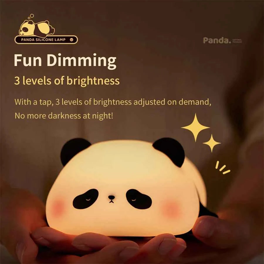 Cute Animal-shape Silicone Night Light Rechargeable Bedside Patting Nightlights For Child Holiday Gift Bedroom Decor Lighting - Fullshopping
