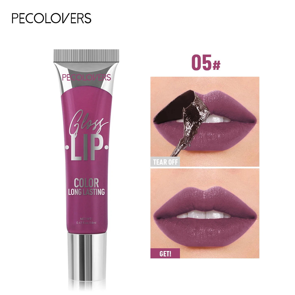 6-color Liquid Peel-off Lip Gloss Waterproof Long-lasting Peel-off Lip Gloss Non-stick Cup Makeup Moisturizing Makeup for Women - Fullshopping