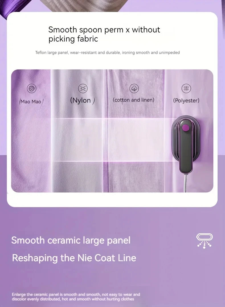 Handheld Steam Iron Portable Mini Dormitory Home Hanging Iron Foldable For Easy Travel Quick Dressing And Ironing Of Clothes - Fullshopping