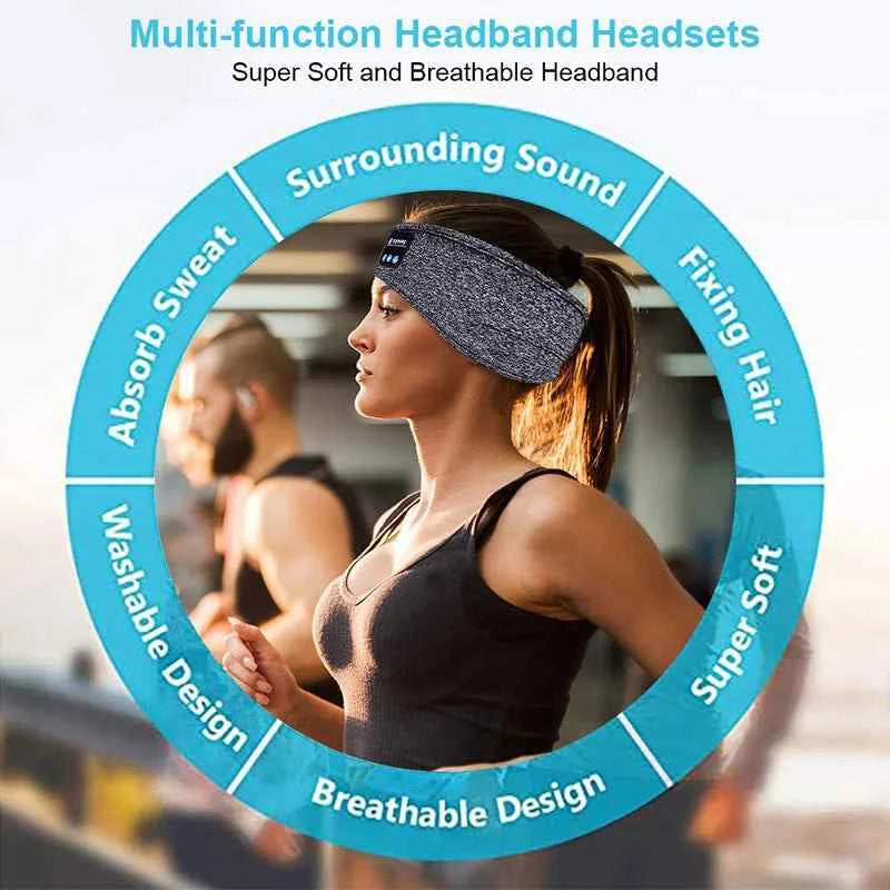 Original Wireless Bluetooth Headset Sports Sleep Headband Eye Mask Fone Bluetooth Earphones Air Pro Earbuds Wireless Headphones - Fullshopping