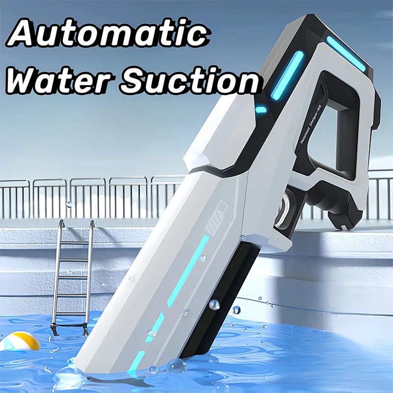 Water Guns Electric For Adults Powerful Squirt Automatic Water Suction Water Blasters Summer Outdoor Beach Toy For Kids Gift