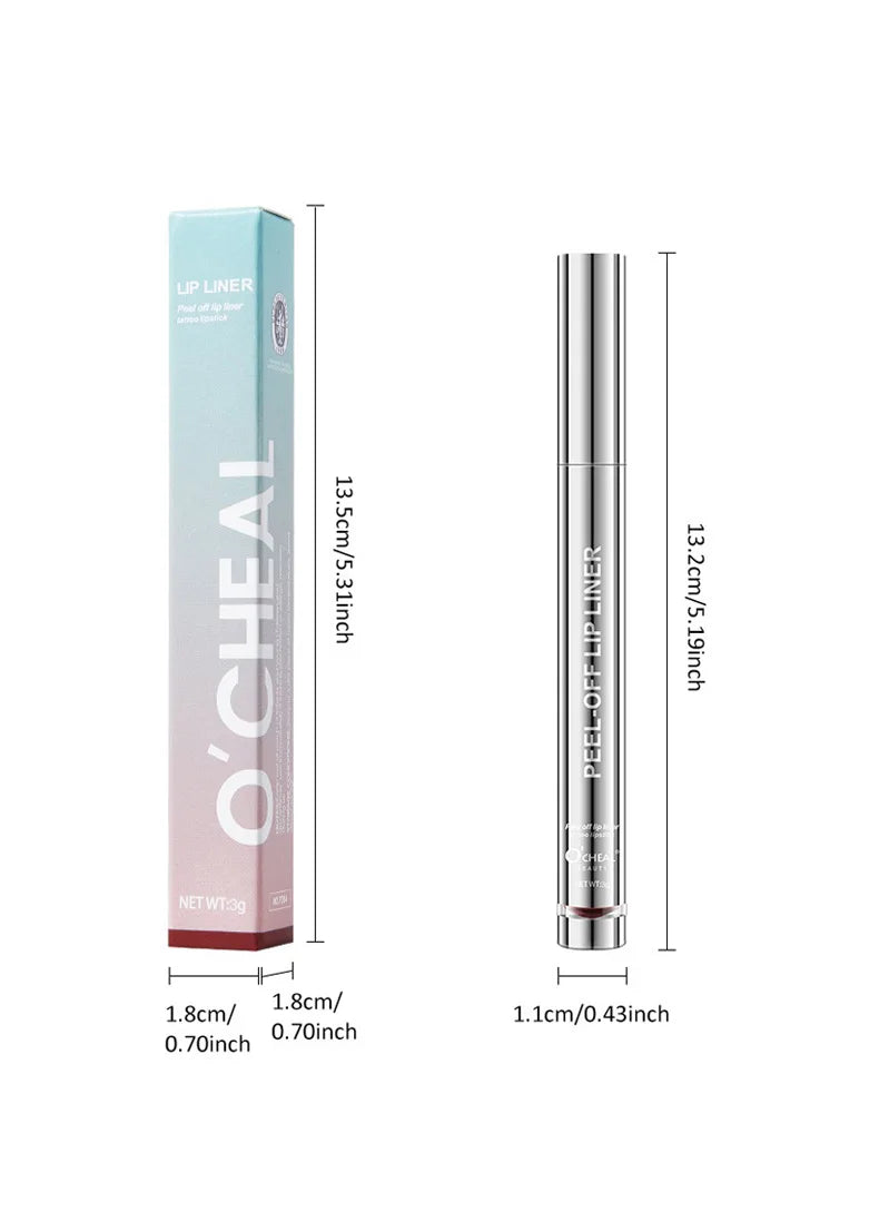 Peel Off Lip Liner Stain Kit - Long-Lasting Waterproof Matte Lip Tint Set for Women, Trend Colors, Easy to Use - Fullshopping
