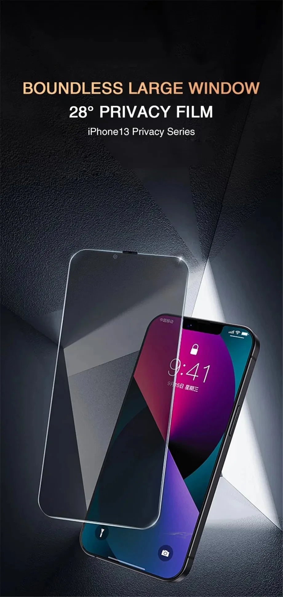 1-4Pcs Anti-spy Tempered Glass for IPhone 15 14 13 12 11Pro Max Full Cover Privacy Screen Protector For iPhone X XS Max XR Glass - Fullshopping