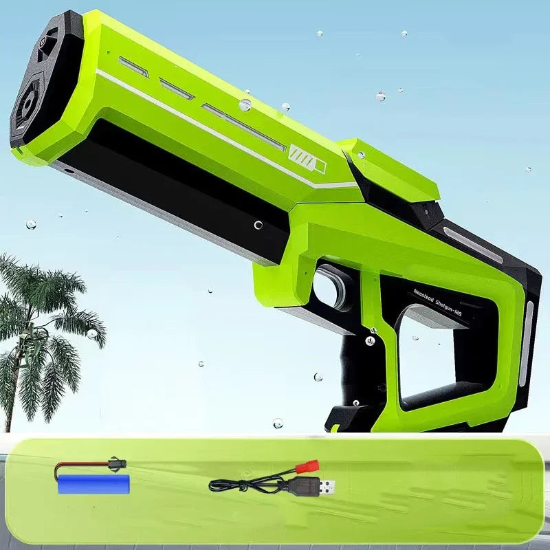 Water Guns Electric For Adults Powerful Squirt Automatic Water Suction Water Blasters Summer Outdoor Beach Toy For Kids Gift