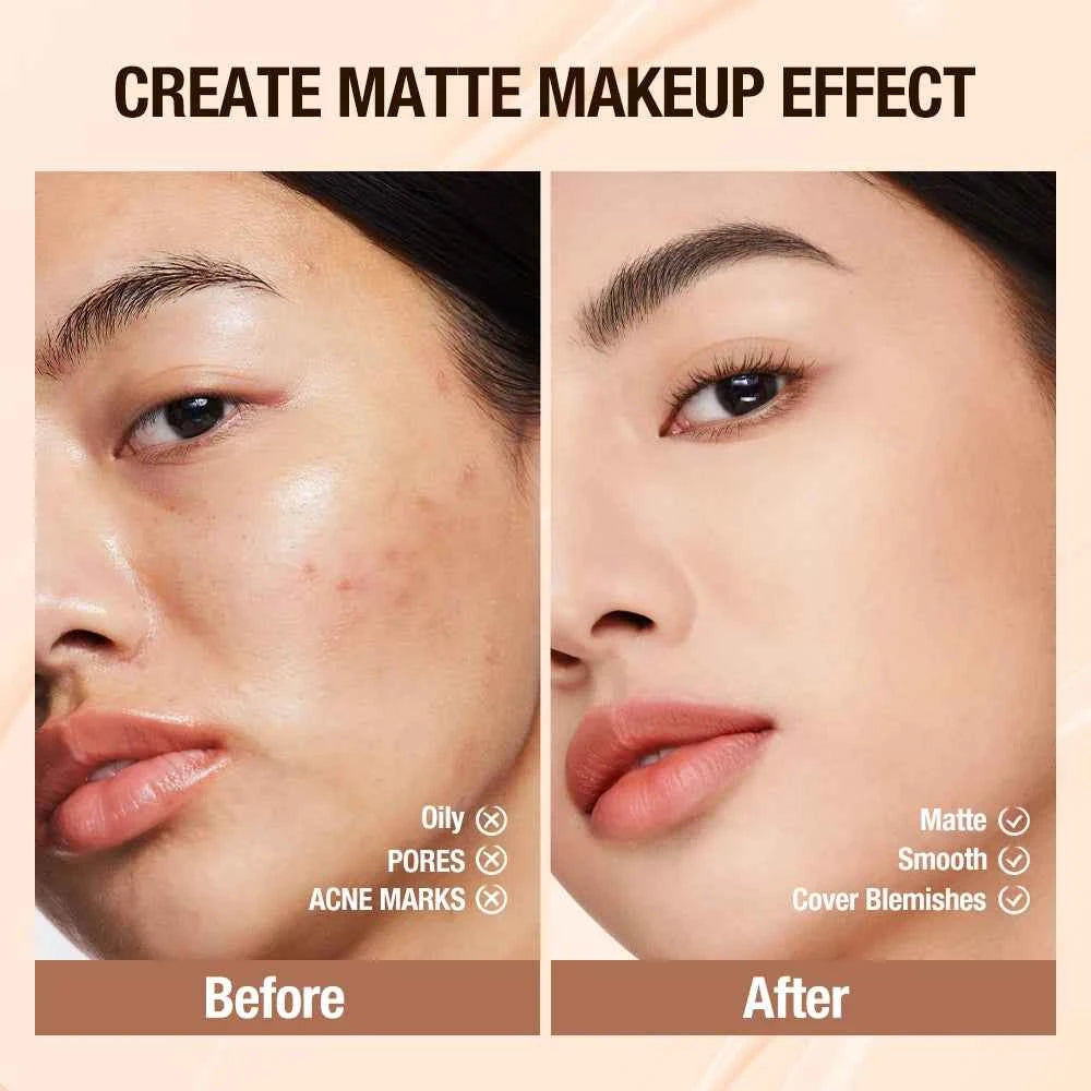 O.TWO.O 30ml Liquid Foundation Oil-control High Coverage Makeup Base Cream SPF30 Waterpoof Concealer Makeup Face Foundation - Fullshopping
