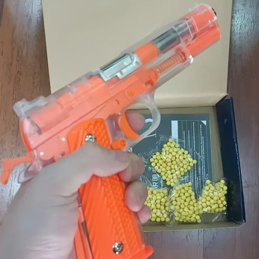 2025 Children M1911 Empty Chamber Hanging Machine Gun Toy Gun Quick Disassembly Manual Boy BB Bullet Children Lower Magazine - Fullshopping