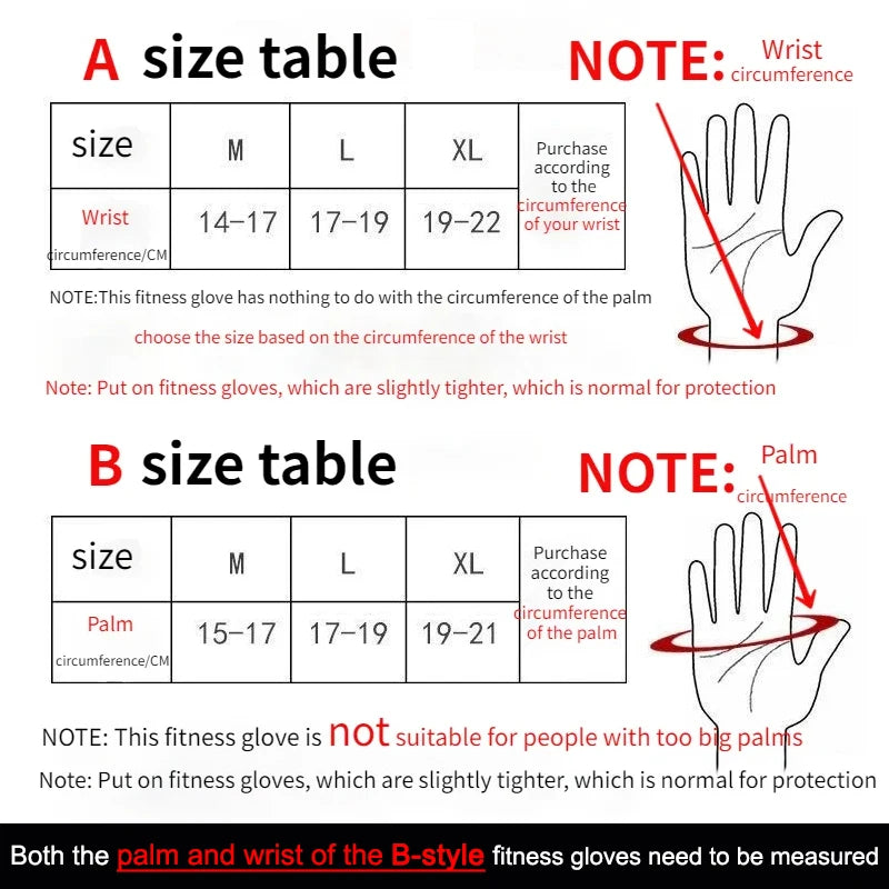 Training Sport Gloves for Men Women Workout Gloves Fitness Body Building Weightlifting Gym Hand Wrist Palm Protector Gloves - Fullshopping