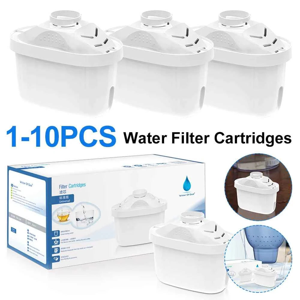 1-10pc Water Filter Jug Cartridges for Brita- Maxtra Reducing Limescale Chlorine Replacement Filter Cartridges Activated Carbon - Fullshopping
