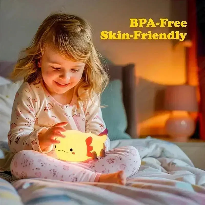 Soft Silicone Night Light - USB Rechargeable Touch Control 3-Level Dimmable Bedside Lamp for Nursery, Kids, Babies & Gift Decor - Fullshopping