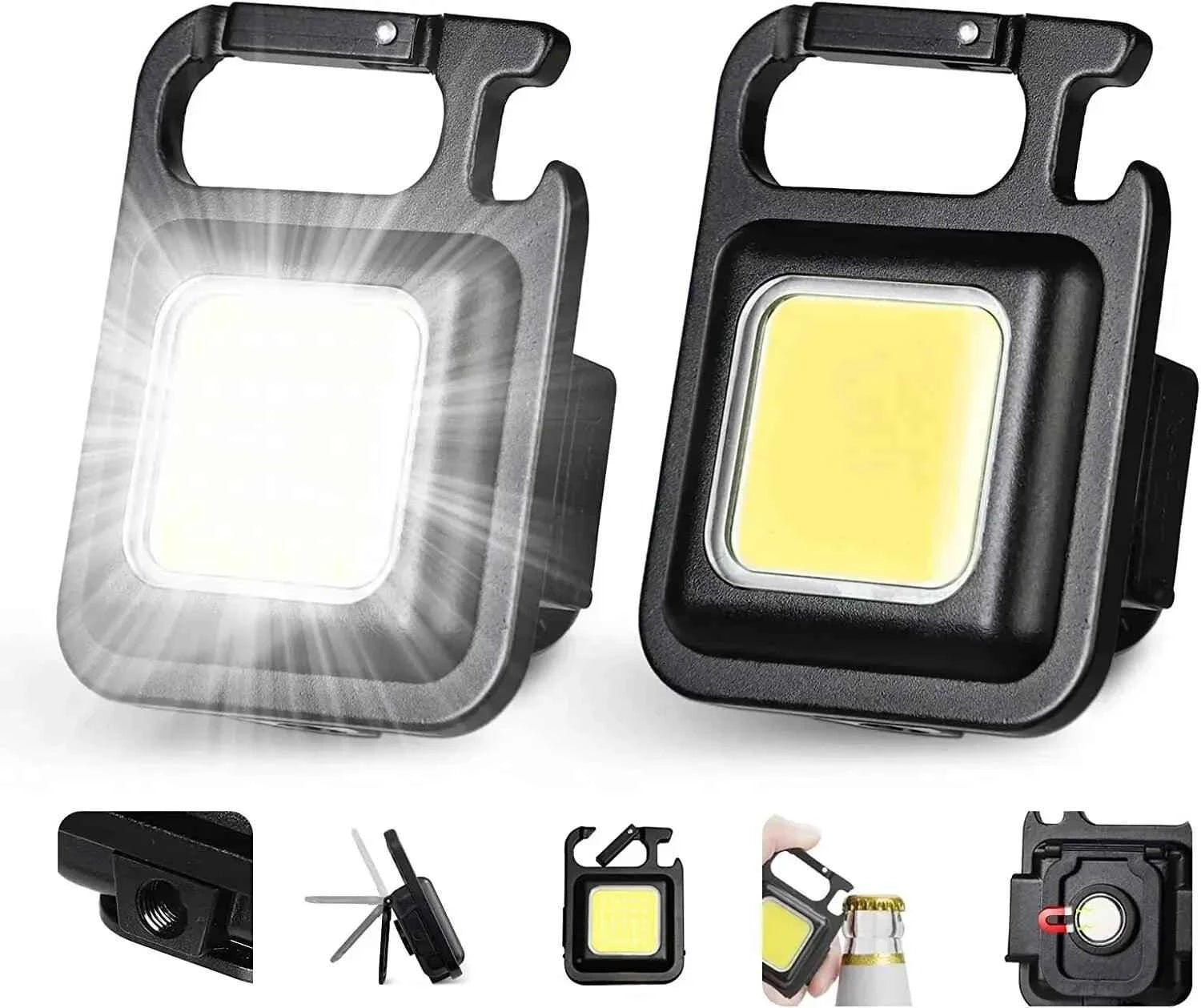 Multifunctional Mini LED Flashlight Keychain - Fullshopping