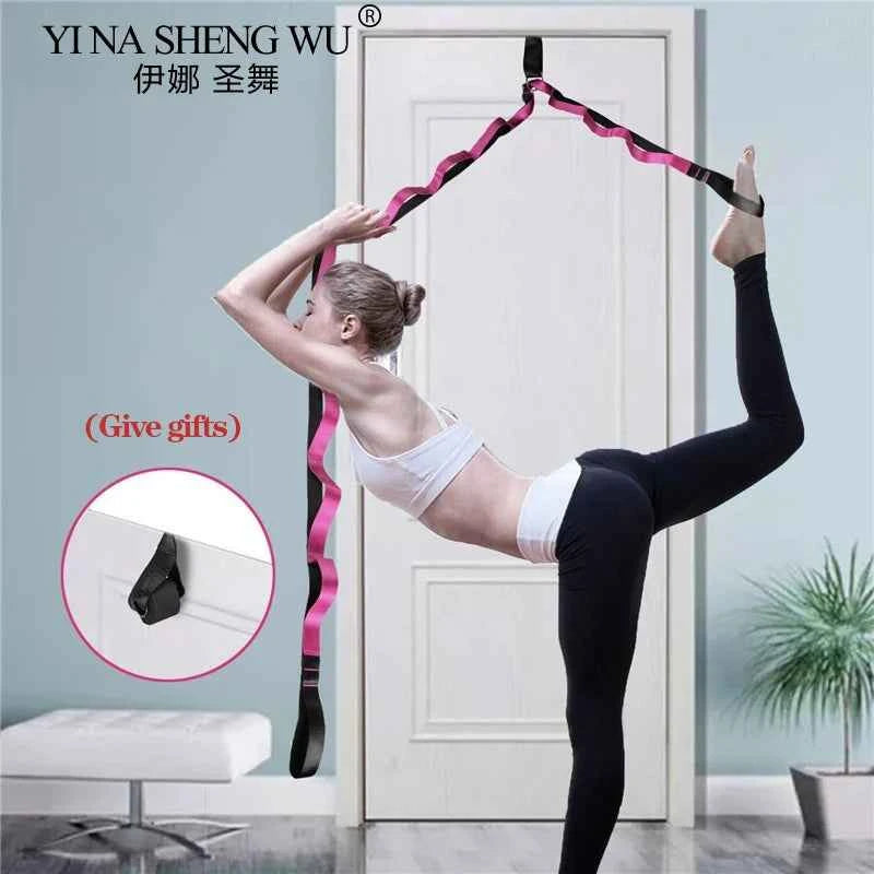 Stretching Strap Yoga Strap with Loops, Stretch Straps for Physical Therapy, Non-Elastic Exercise Strap for Pilates, Dance,Sport - Fullshopping