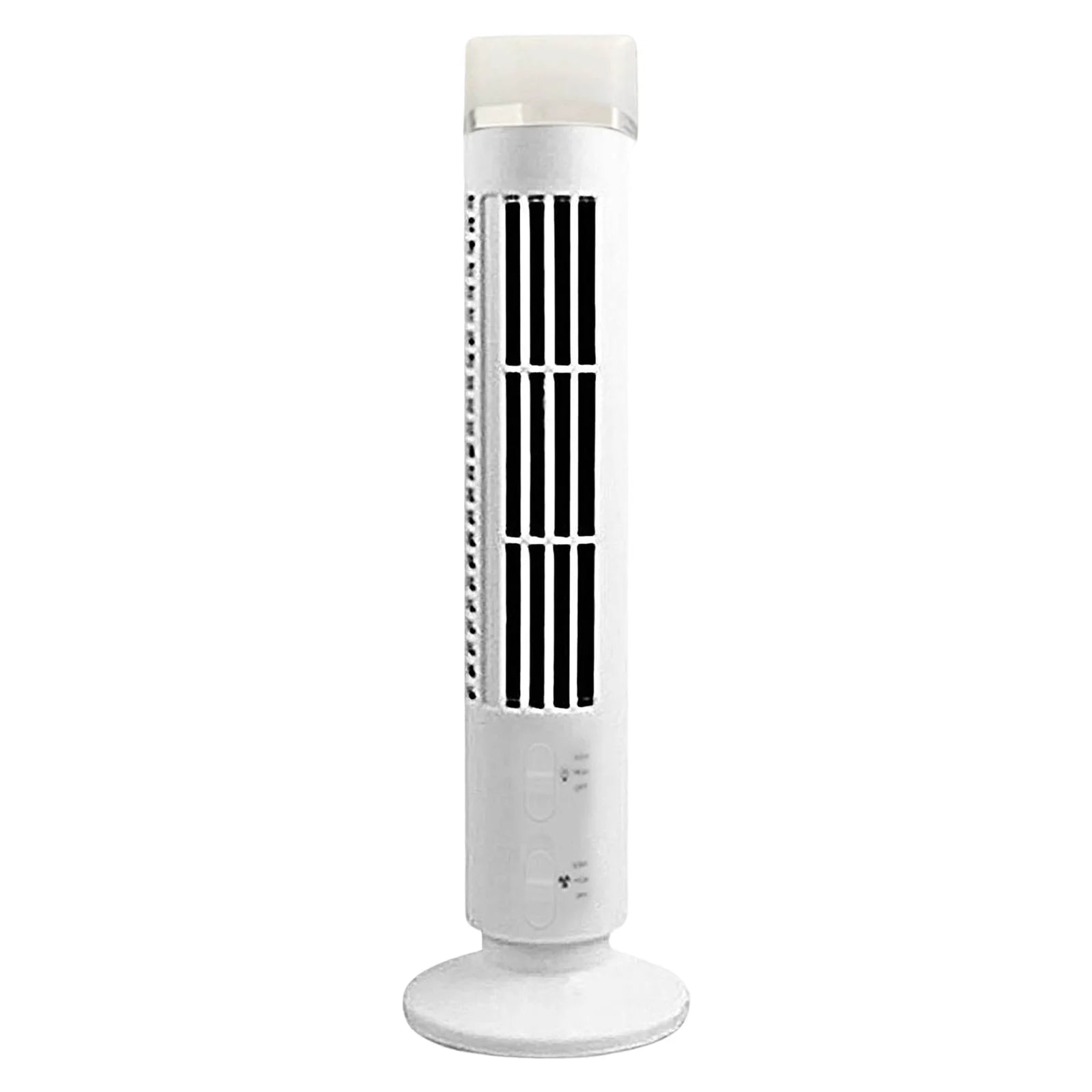 Vertical  Fan Bladeless Cooling Tower Fans with Light USB Plug-in Or Battery Powered 2-speed for Home Office