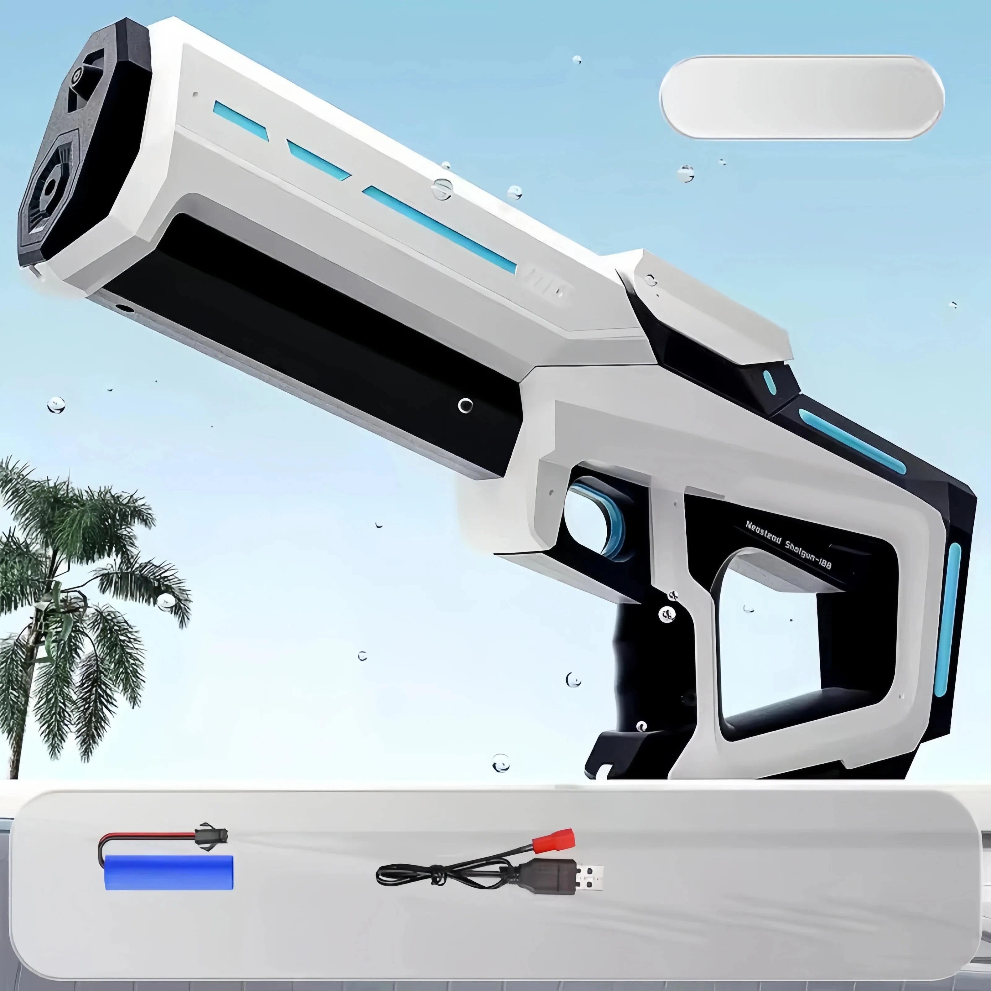 Water Guns Electric For Adults Powerful Squirt Automatic Water Suction Water Blasters Summer Outdoor Beach Toy For Kids Gift